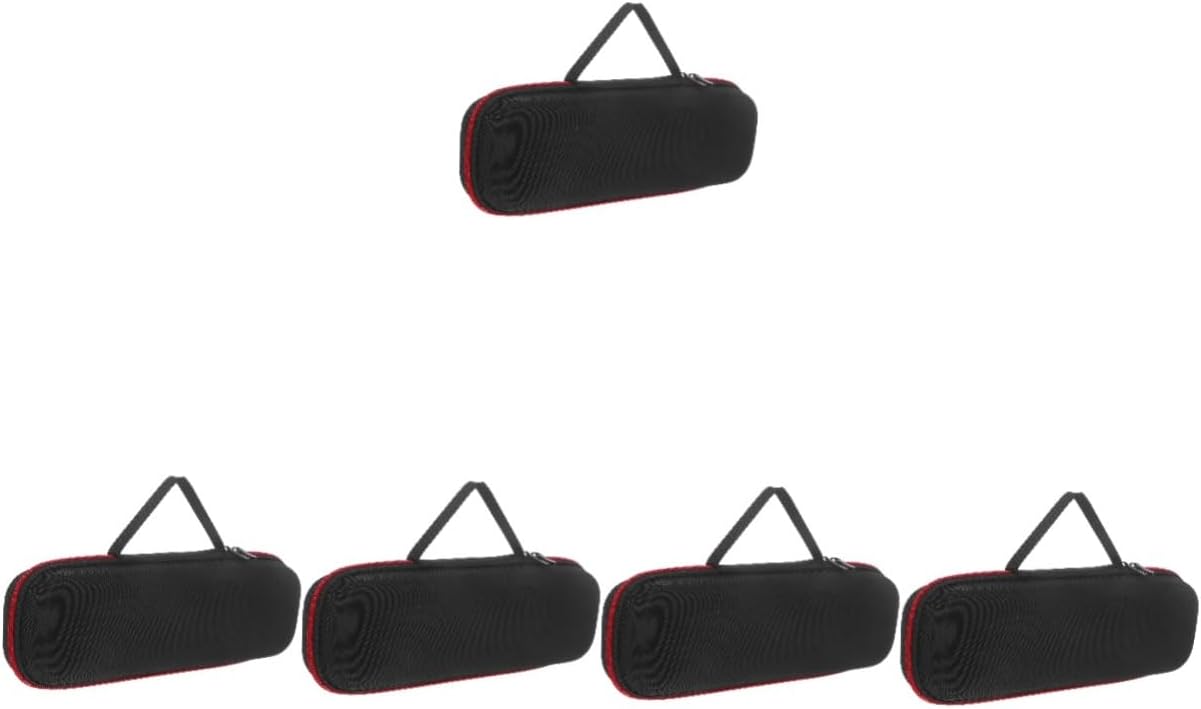 BESPORTBLE 5pcs Cordless Microphone Case Portable Mic Carrier Bag with Zipper Durable Storage for Shock Protection for Organizing Microphones and Accessories the Go