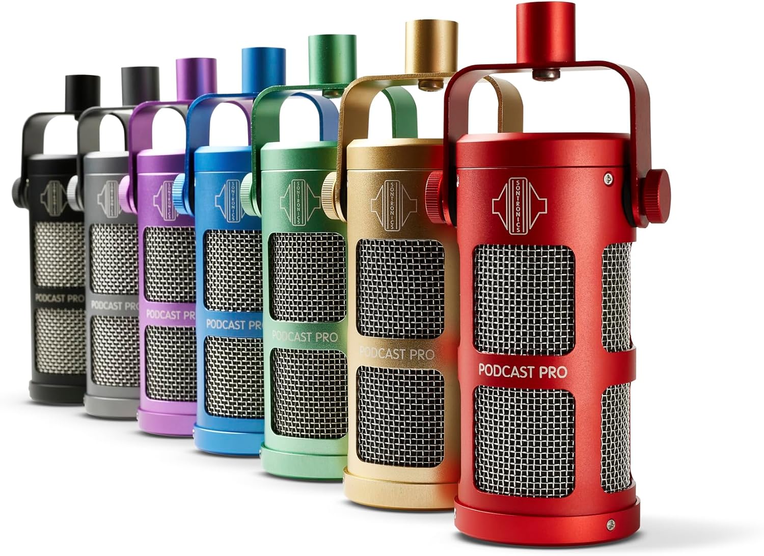 Sontronics Podcast Professional Dynamic Mic for Podcast, Broadcast, Streaming, Gaming & VC - XLR Connection, No Phantom Power Required - Lifetime Microphone Warranty - Designed & Built in UK (Blue)