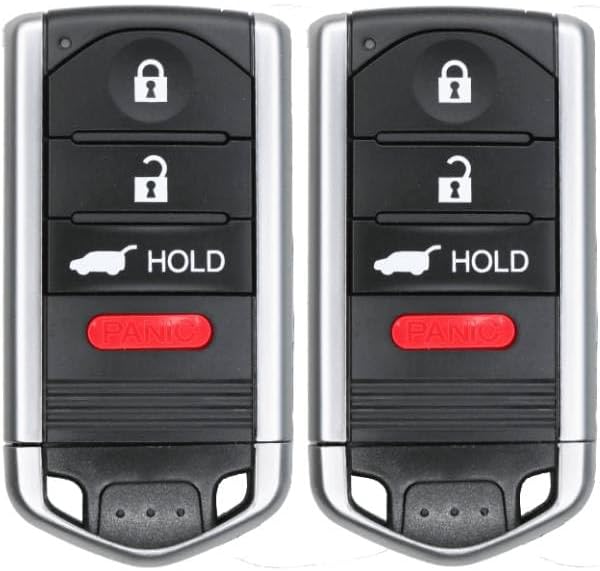 Replacement Smart Key Fob for 2010-2013 Acura ZDX PN: 72147-SZN-A51 72147-SZN-A61 Pack of 2