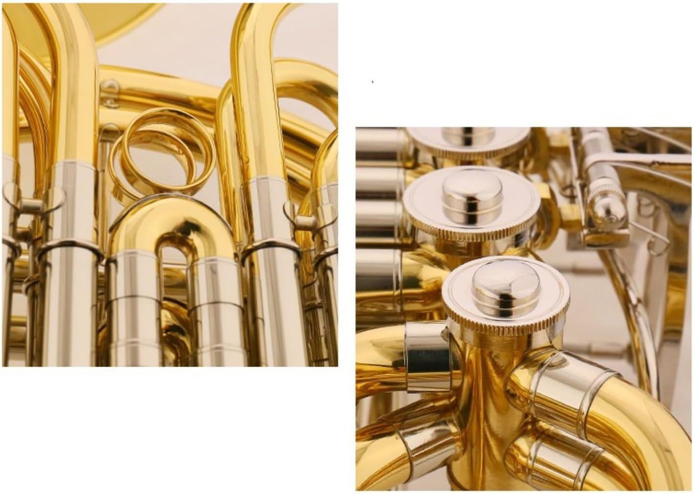 Bb double row 4 keys French horn lacquered gold