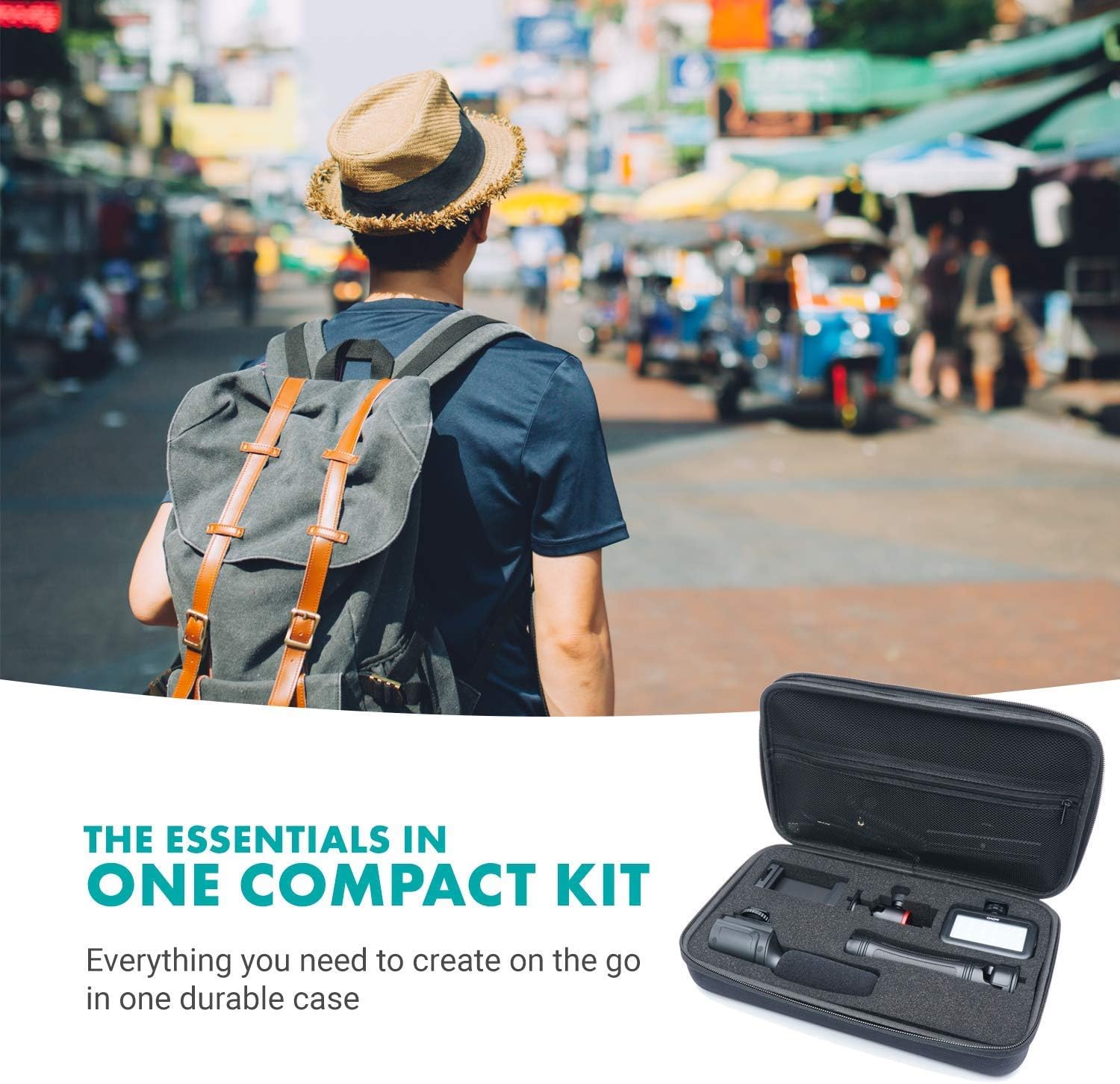 Movo iVlogger Vlogging Kit for iPhone - Lightning Compatible YouTube Starter Kit for Content Creators - Accessories: Phone Tripod, Phone Mount, LED Light and Shotgun Microphone