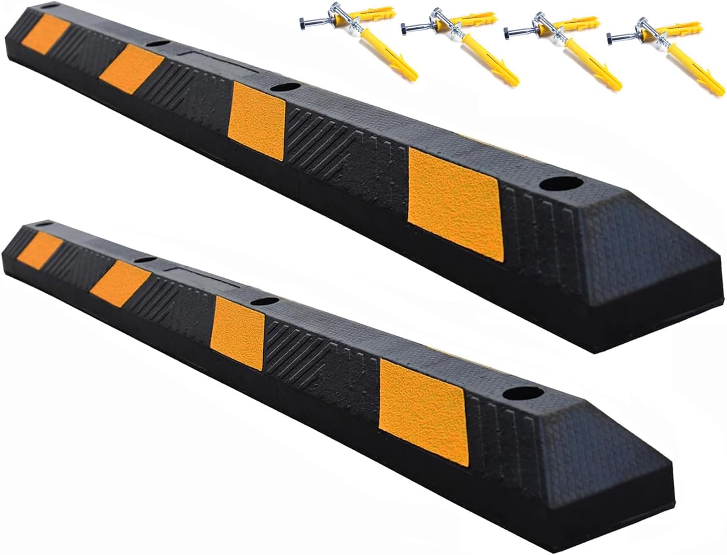 BESEA 2pcs Curb Parking Stoppers for Garage Bumpers Parking car 72