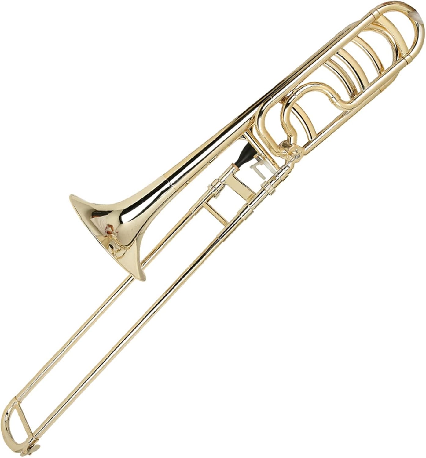 Standard Trumpet Set Plastic Tenor Trombone Brass Instrument in B Flat for Beginners and Professional Performance (Color : 6)