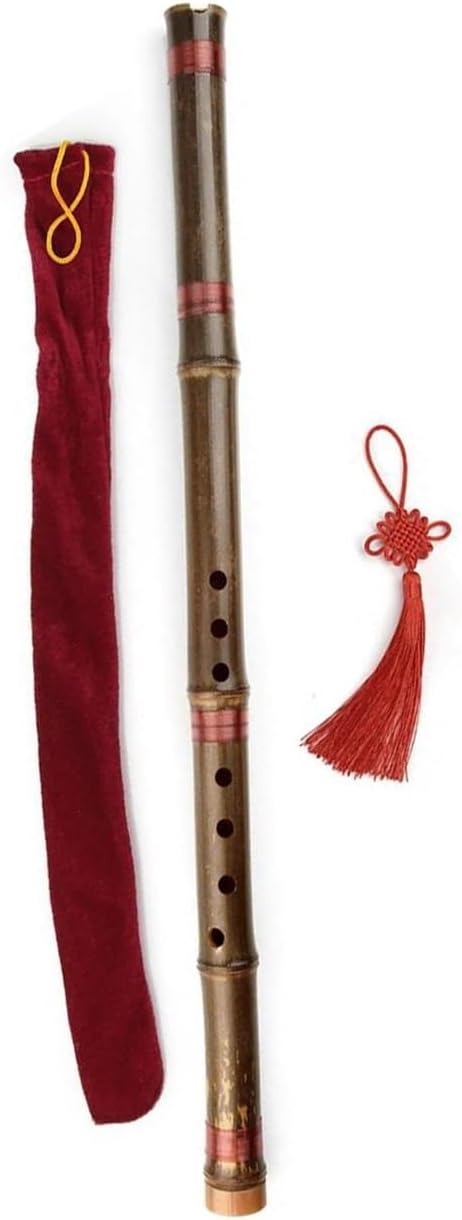 G Key Red String 8 Hole Flute Traditional Woodwind Instrument