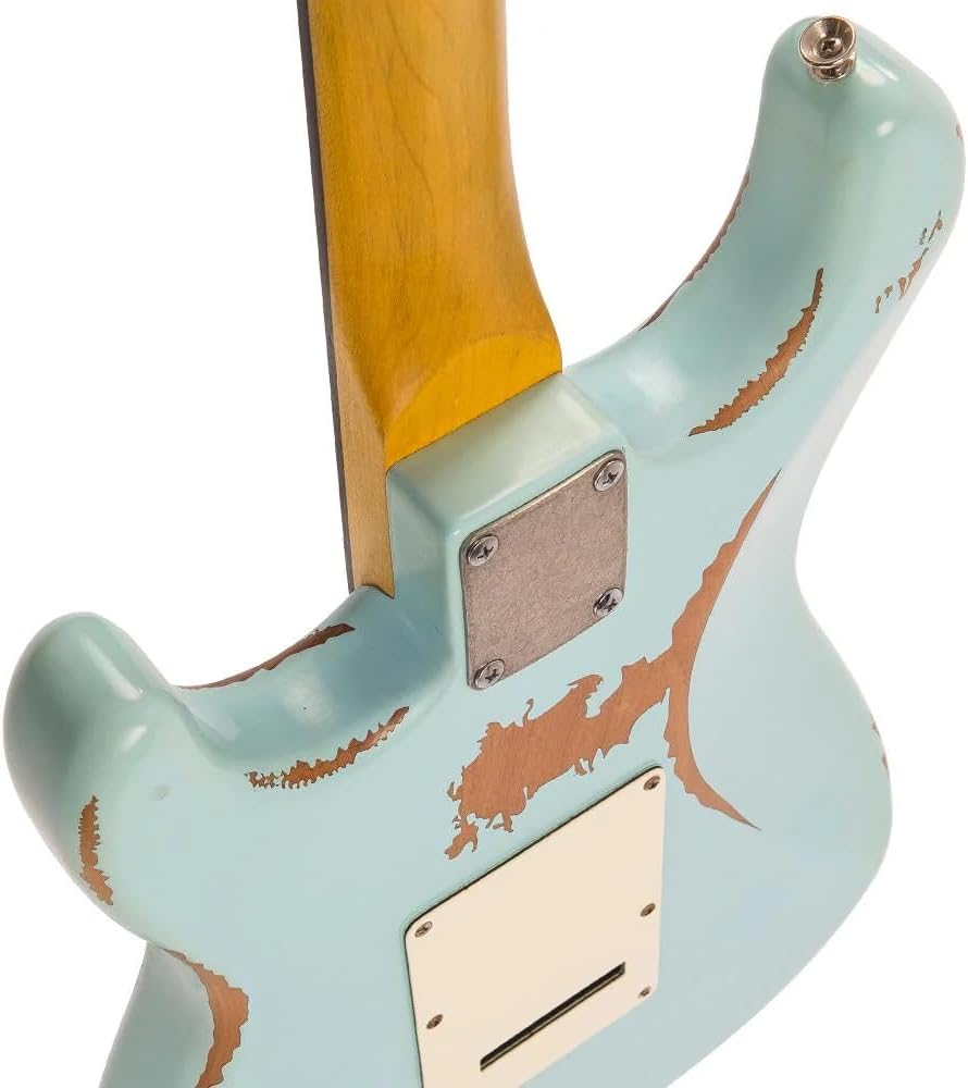 Vintage Guitars Icon V6 Electric Guitar, Strat HSS, Laguna Blue, V6HMRLB