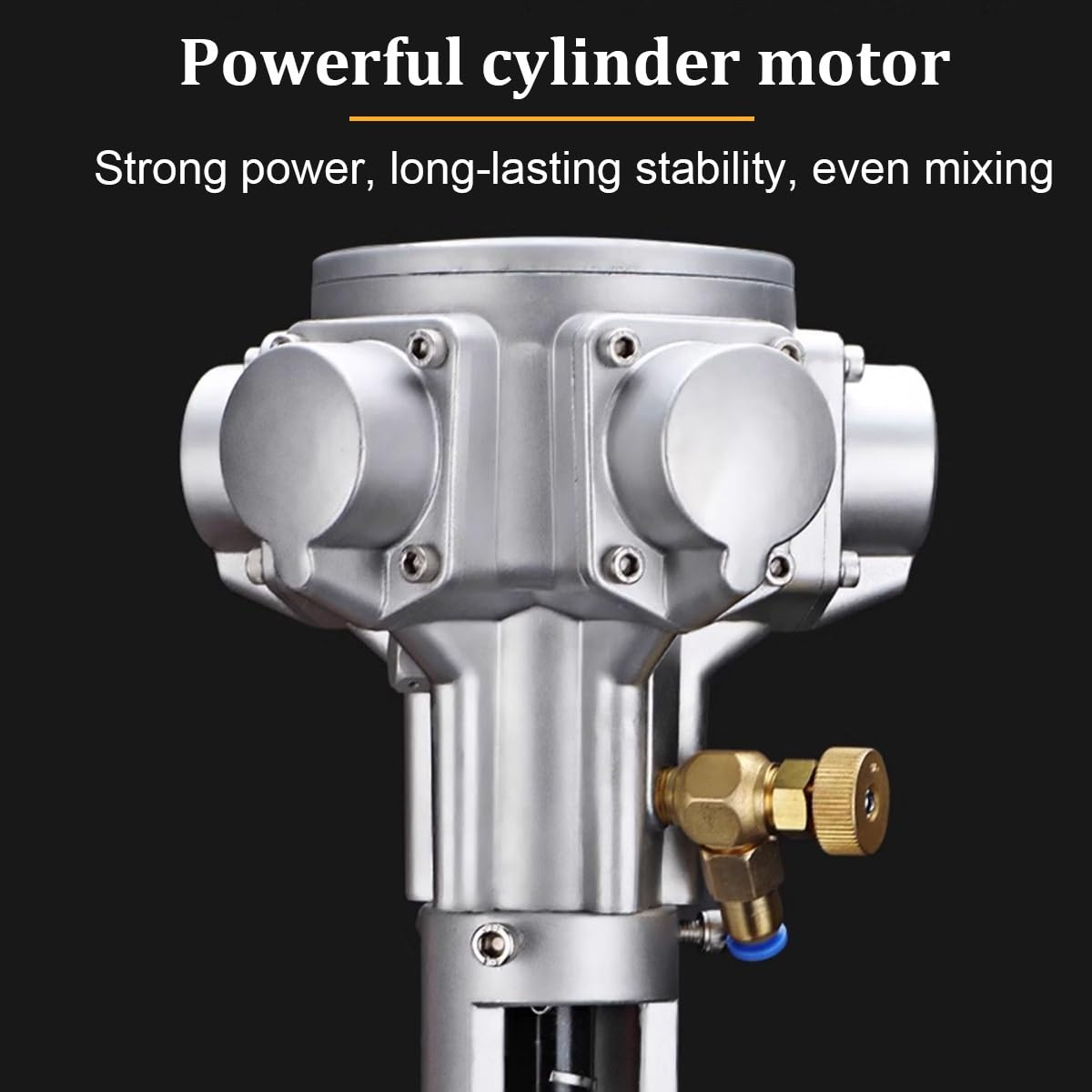 55 Gallon Pneumatic Mixer Air Powered Drum Stirrer, Automatic Paint Stirring Machine, Industrial Pneumatic Mixing Machine, for Paint, Fluids, Manufacturing, Labs, Industrial Use(50 Gallon)