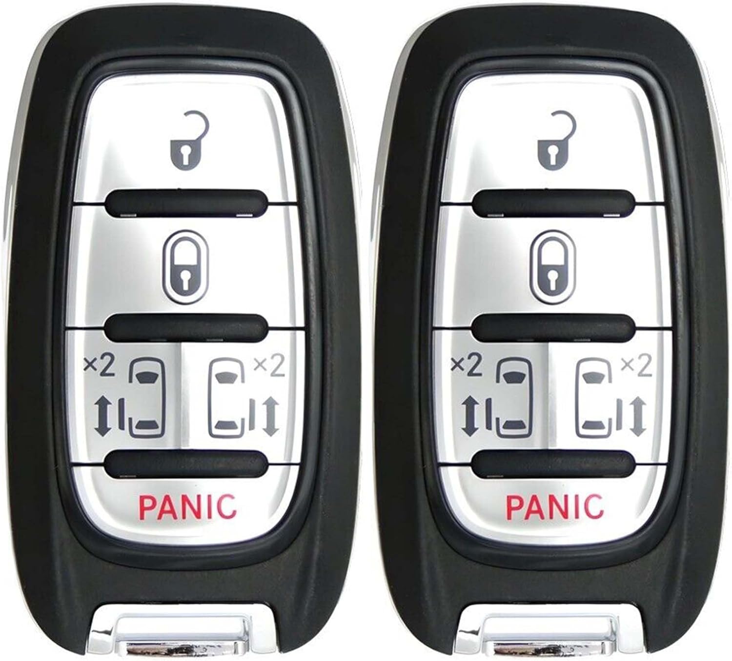 2X New Proximity Remote Key Fob Compatible with & fit for Select Chrysler Vehicles (Without KeySense) - M3N-97395900-09