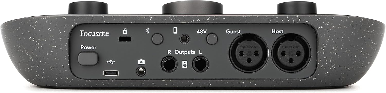 GearNuts Focusrite Dual Host Podcast Bundle with PodMic & Boom Arms, Vocaster 2