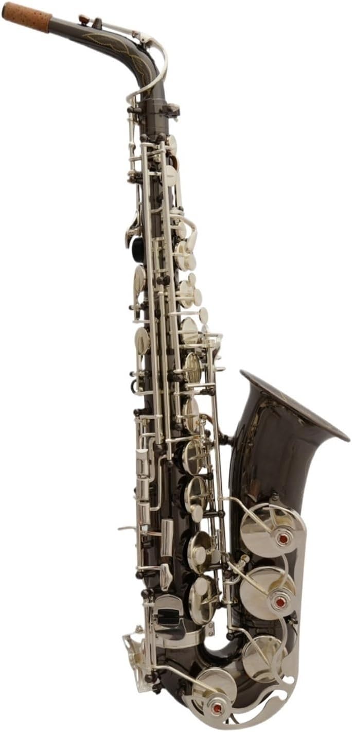 Saxophone for Beginners Professional Beginner Musical Instrument Alto E Flat Black Nickel Nickel Plated Keys Saxophone Woodwind Instrument