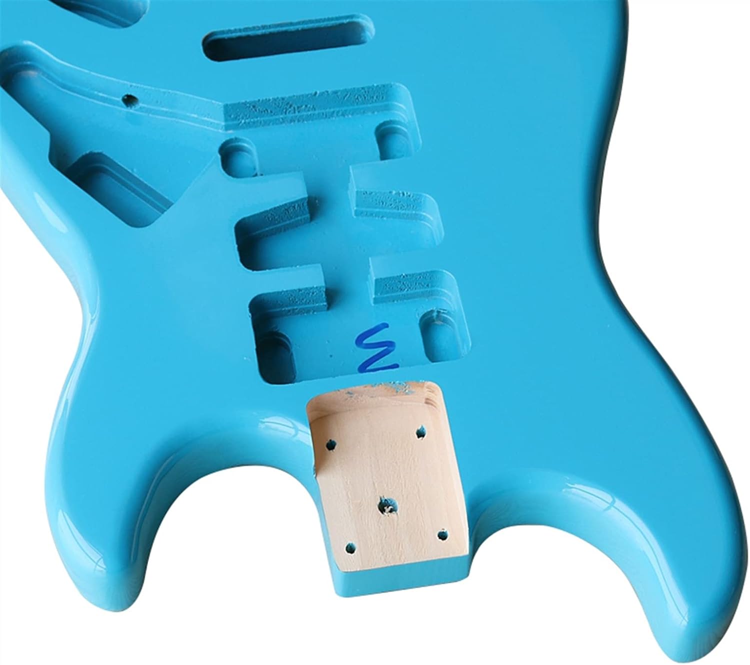 TSTS Blue Poplar Wood Electric Guitar Body for ST Guitar Accessories Guitar Barrel 5.7cm Pocket Width Guitar DIY Accessory