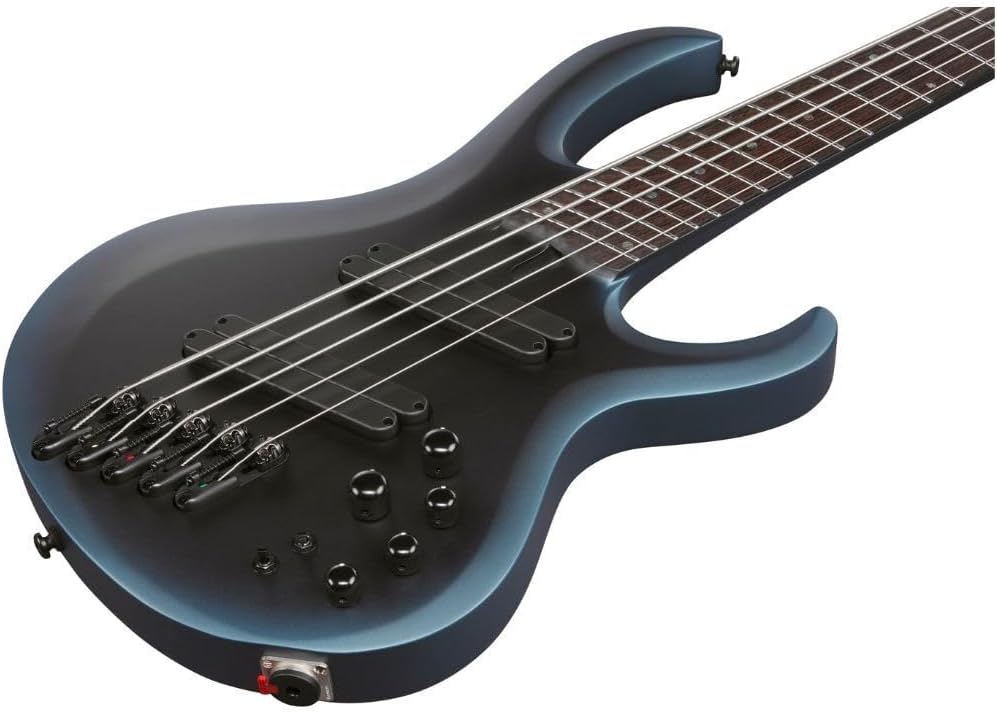 Ibanez BTB605MS Bass Workshop 5-String Right-Handed Multi Scale Electric Guitar with Panga Panga Fretboard (Midnight Arctic Ocean Matte)