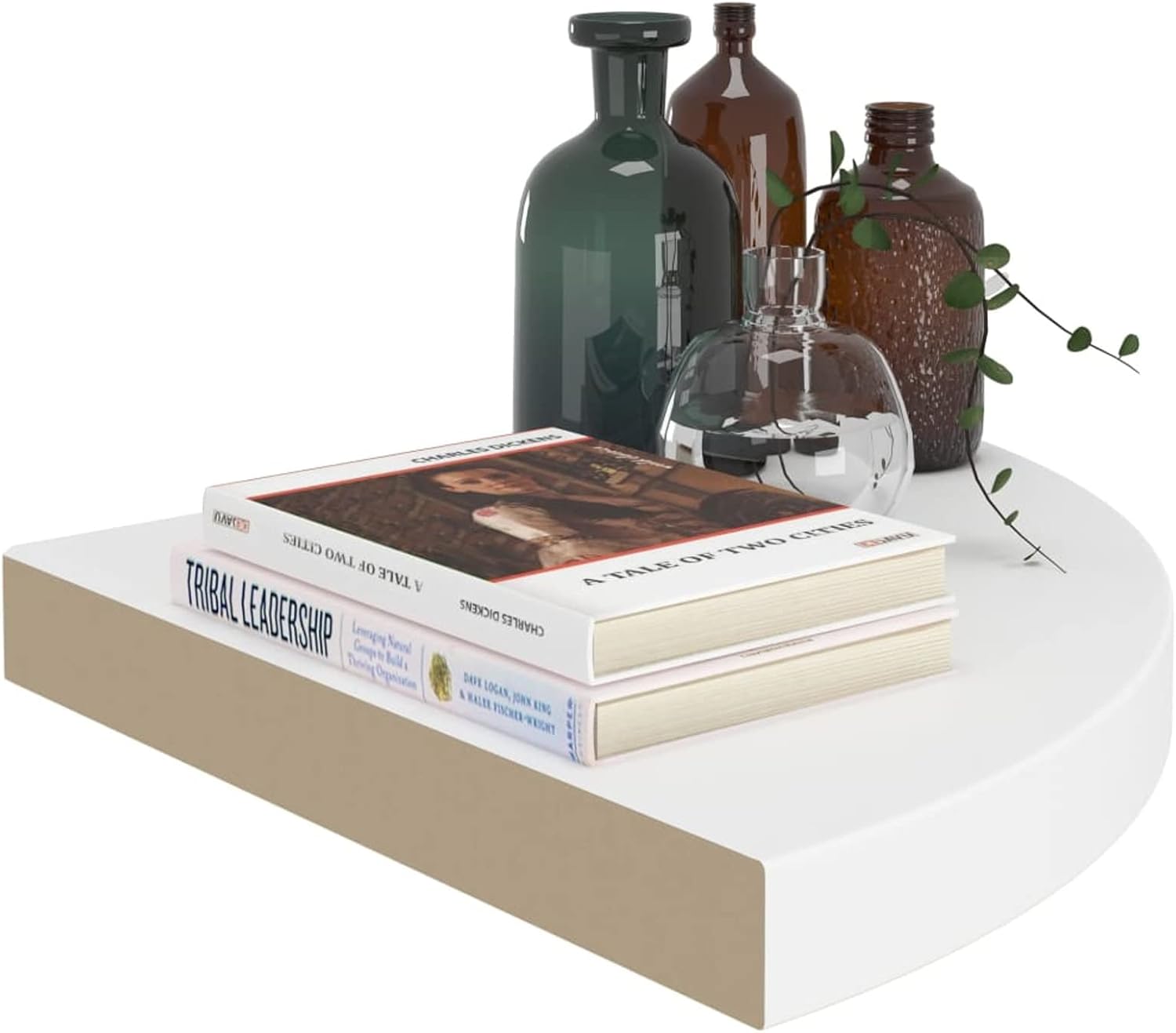 2 Pcs Floating Corner Shelf 13.8