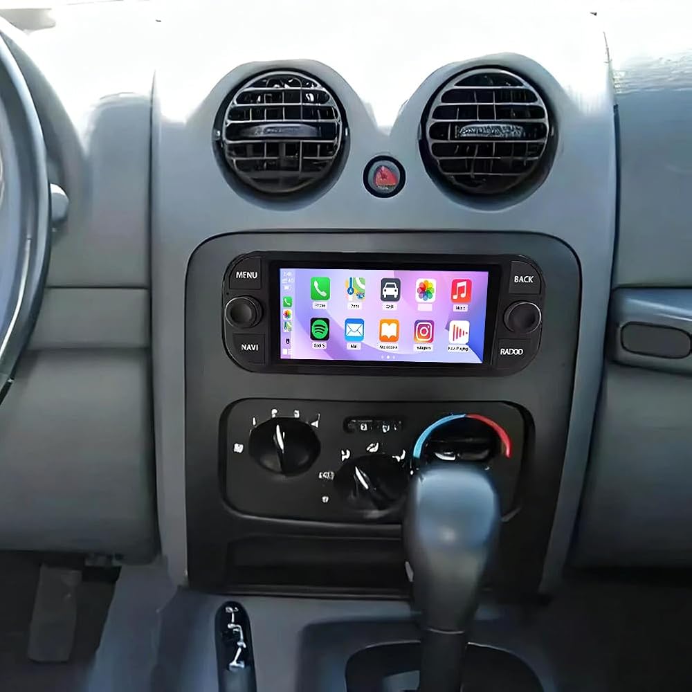 2+64G Android 14 Car Stereo for Liberty 2001 2002 2003 2004 2005 2006 2007 Radio Wireless Carplay Android Auto, 6.86IN IPS Touch Screen 5G WiFi/GPS Navi/FM RDS/EQ/Audio/Camera/MIC