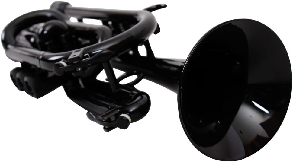 Tromba Pro Professional Plastic Bb Cornet, Black