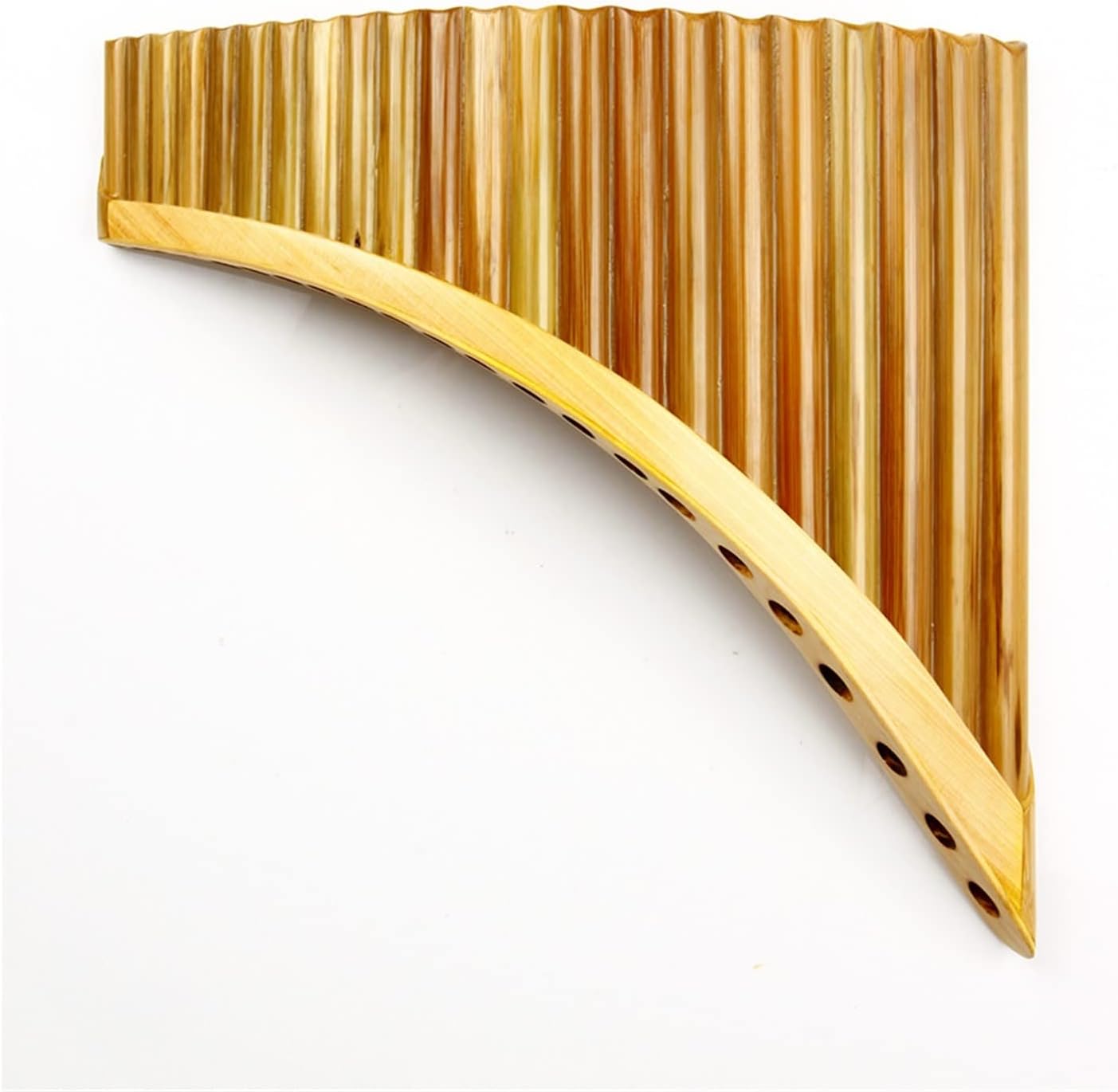 KESHUO Bamboo Pan Flute 22 Pipes G Key Pan Flute Pan Pipes Woodwind Instrument Panpipes (Color : Left-Hand)