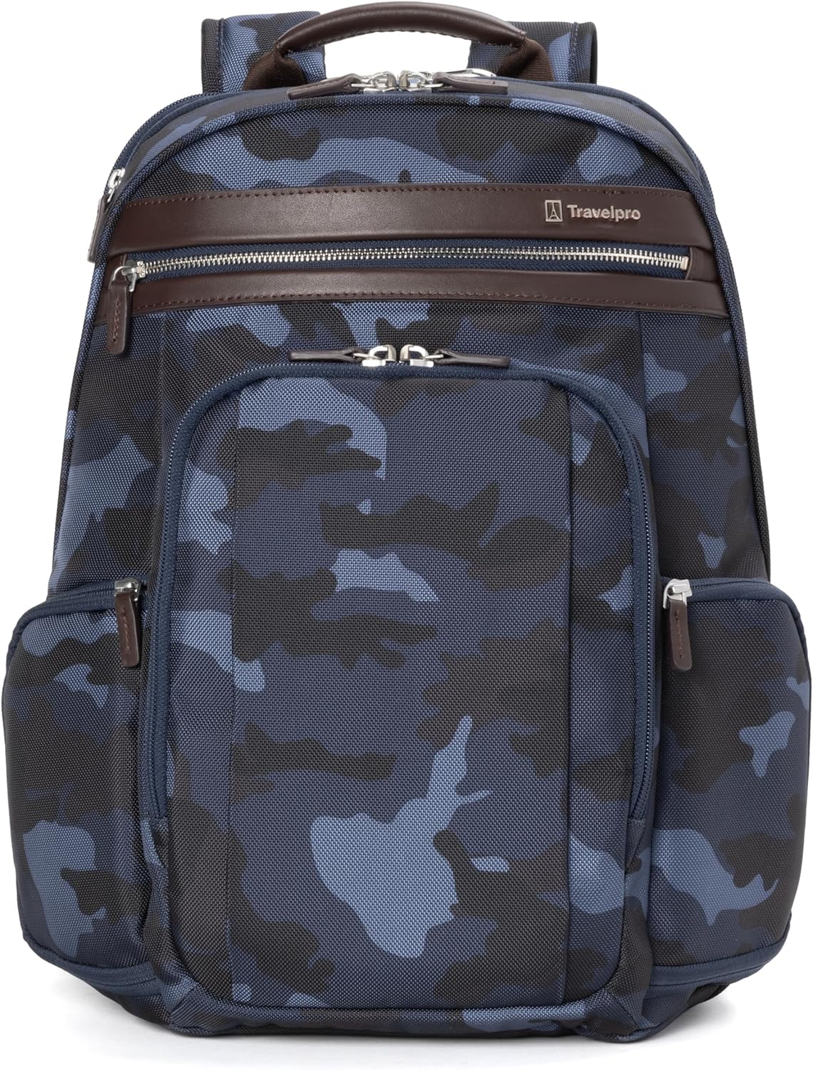 Travelpro Platinum Elite Business Laptop Travel Backpack, Fits up to 16 Inch Laptop, Water Resistant, Men and Women, Navy Camouflage