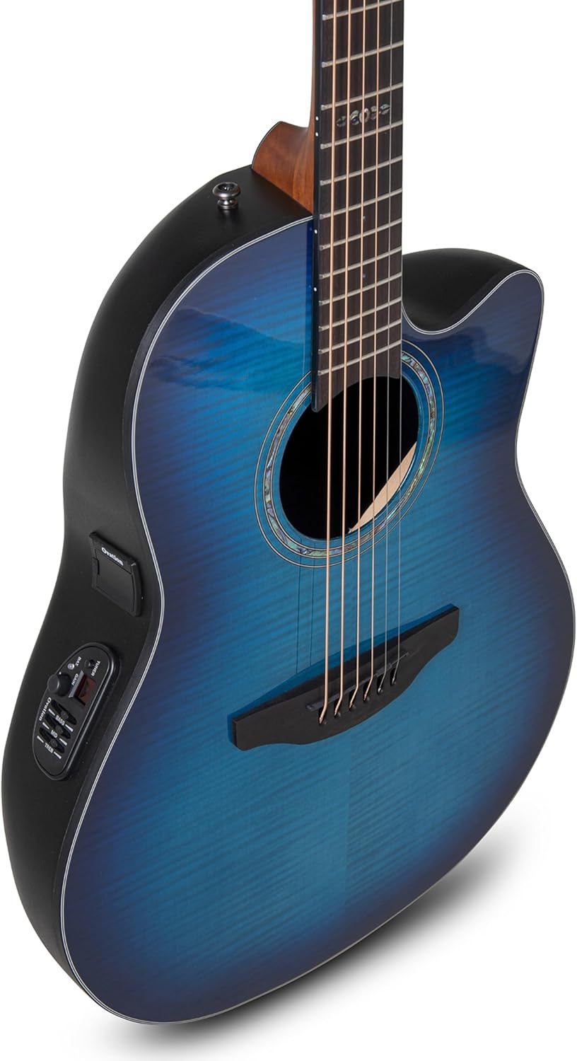 Ovation CS24P-BLFL-G Celebrity Standard Plus Blue Flamed Maple