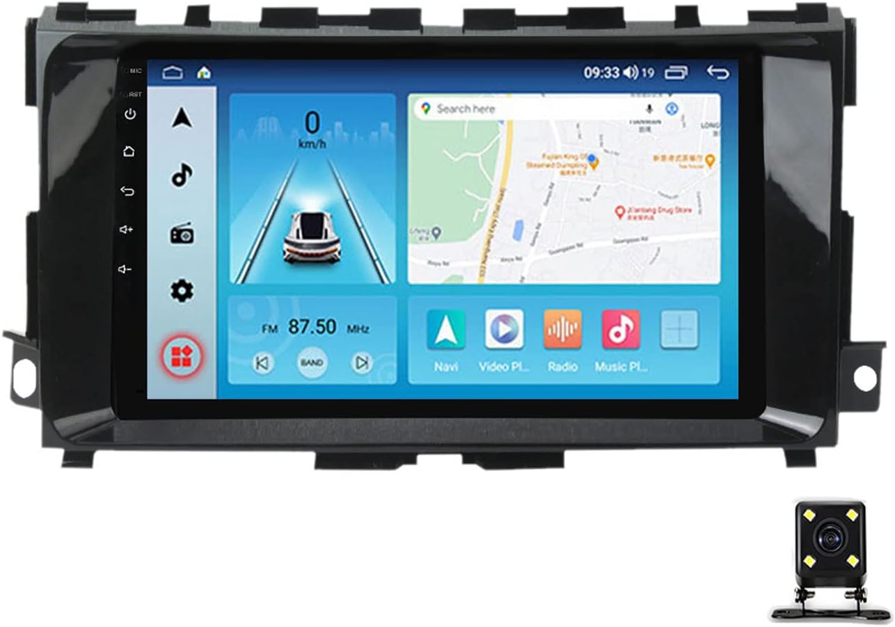 Car Radio Android Stereo for Nissan Teana 2013~2018, 9 Inch Touch Screen Head Unit with Backup Camera GPS Navigation Support Carplay/Auto/Mirror Link/Bluetooth/WiFi/SWC/USB/FM