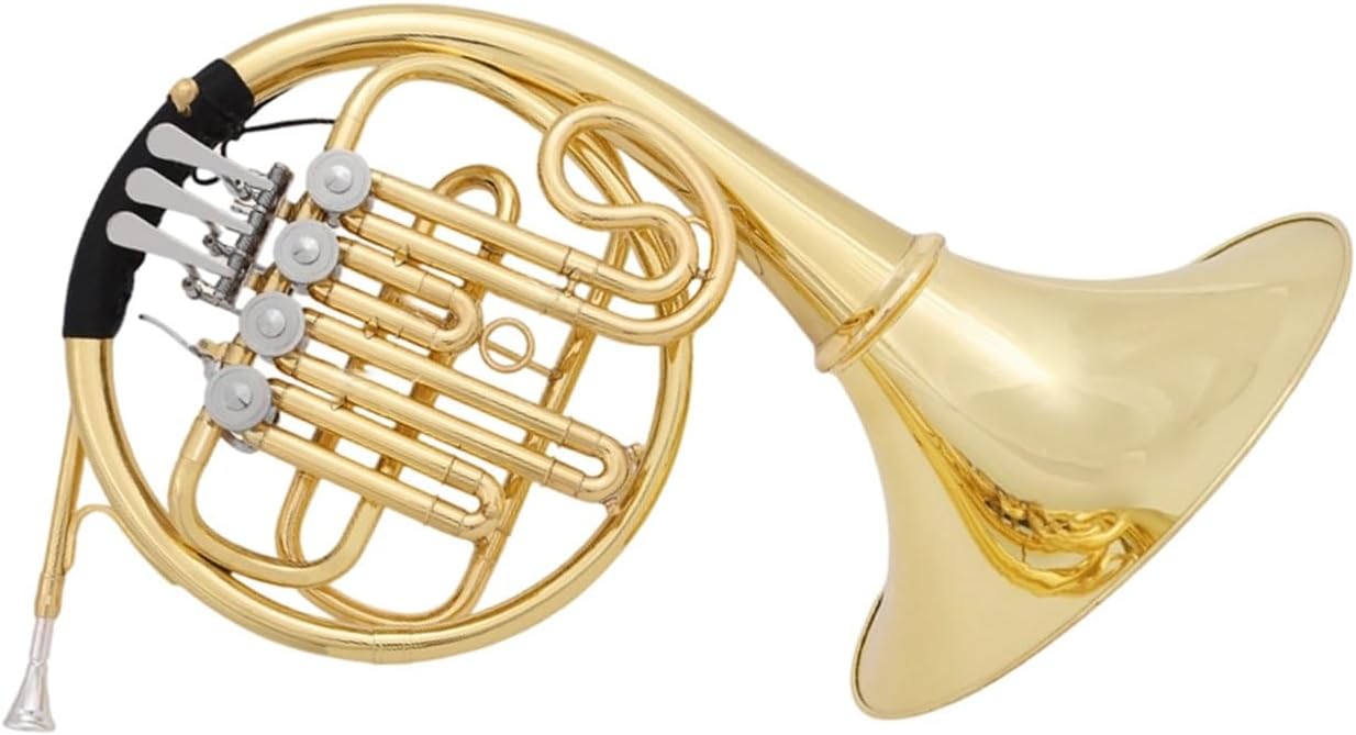 4 Key French Horn French Horn Instrument Four Key Brass Material Single Row Playing B Flat Adult