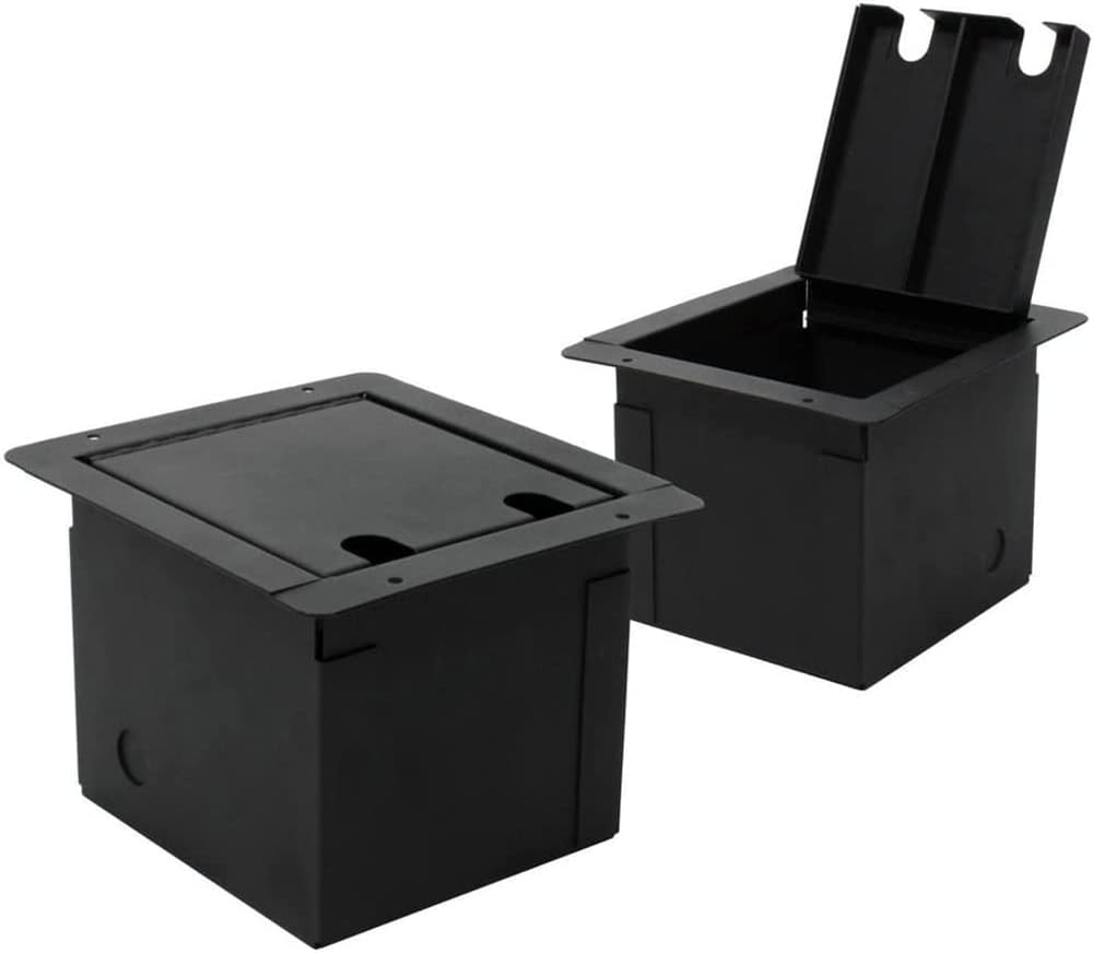 Elite Core | FB8-4XF2XM2E | Recessed Floor Box | 4 XLR Female, 2 XLR Male, and 2 Tactical Ethernet Connections