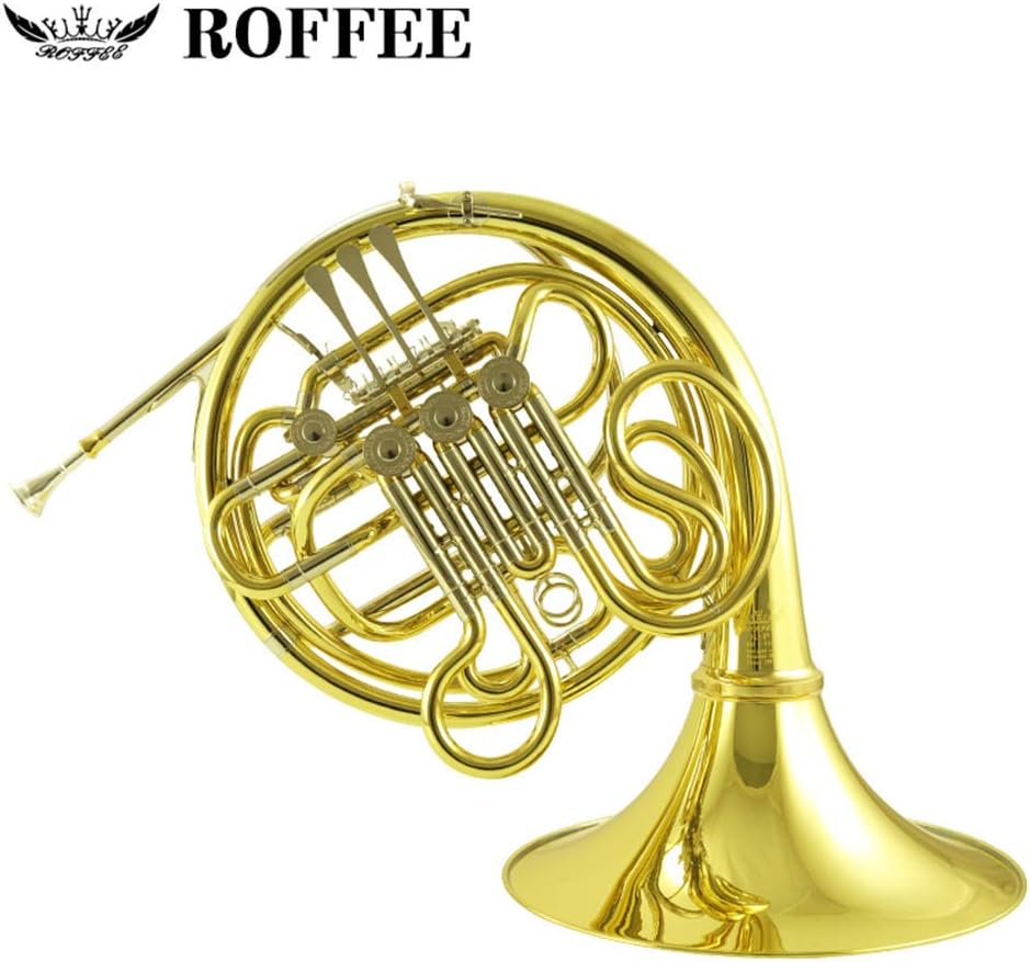 Y35 Symphony Orchestra Brass Gold Lacquer F Tone Bb 4 Key Double French Horn