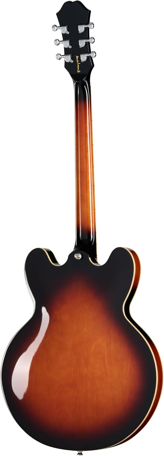 Epiphone Inspired By Gibson Bonehead Riviera, Dark Tobacco Burst with Case