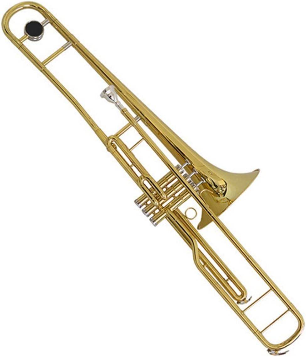 TSTS C Key Gold Three Key Lacquered Brass Trombone Suitable for Stage Performance Beginner Trombone