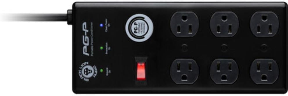 Black Lion Audio PG-P Portable Power Conditioner, 6 Outlets, 9' Cable (Pair) Bundle