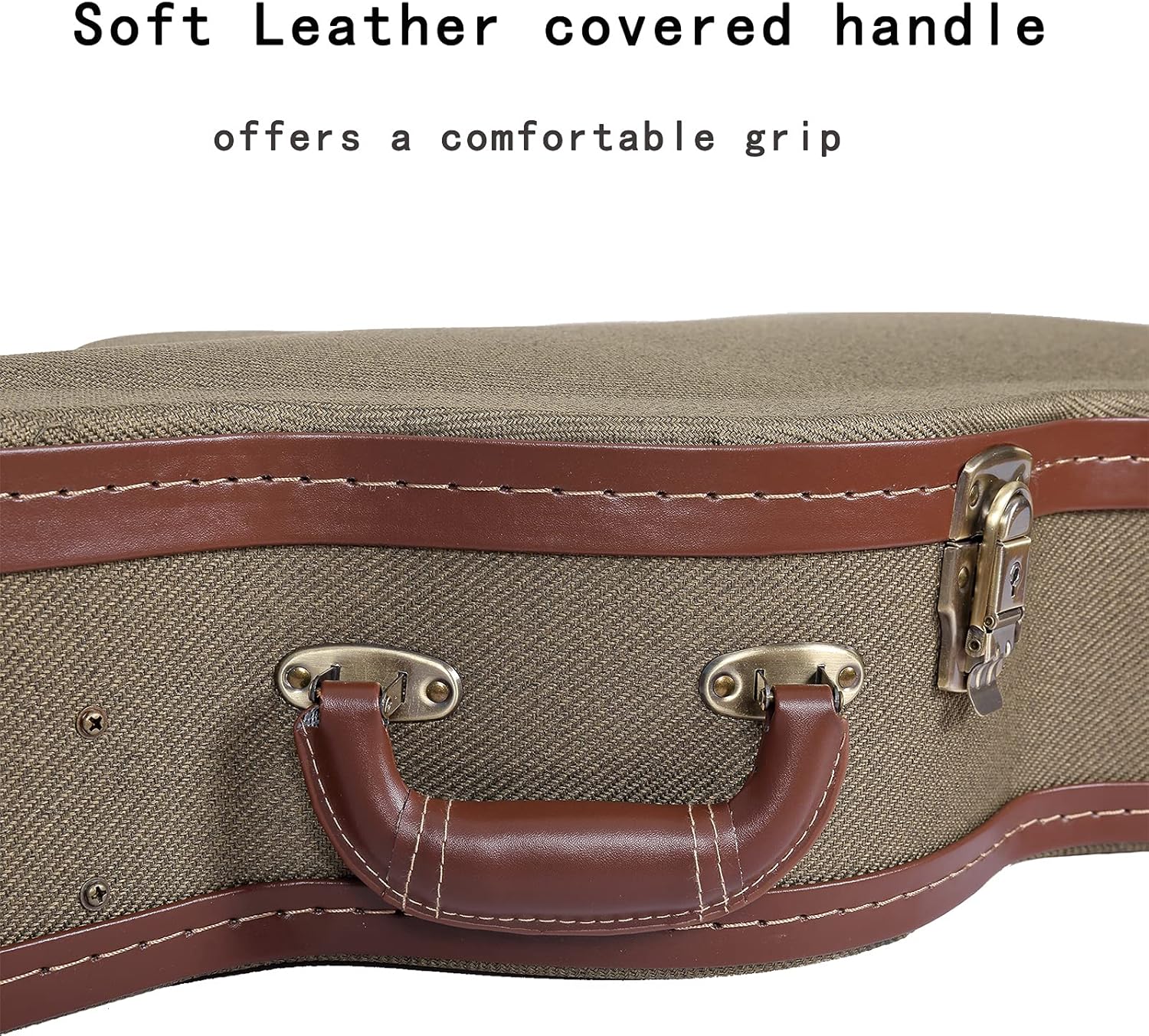 Crossrock Vintage style wood case for SG Electric Guitars with removable shoulder straps-Green(CRW700SGGN)