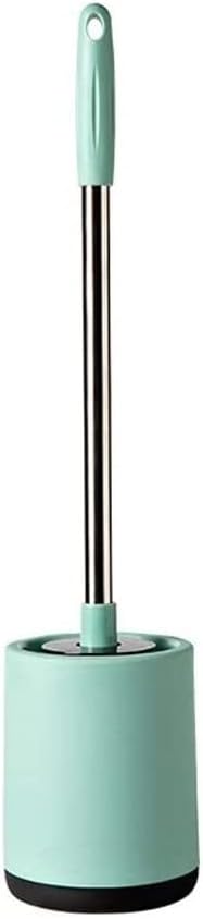 Toilet Brush Toilet Brush and Holder Set, Wall Mounted Without Drilling Toilet Cleaning Set Creative Toilet Brush Set for Bathroom Toilet Brush and Holder (Color : White, Size : 1pc) (Blue 1pc)