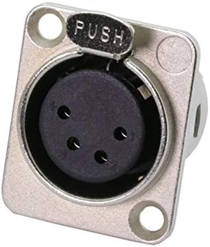 Davitu Electrical Equipments Supplies - 100pcs/lot 3/4/5 Pins XLR Female Jack Panel Mount Nickel Plated XLR Socket Chassis Microphone MIC Cable Terminal Wire Connector - (Color: 3 Pin Black)