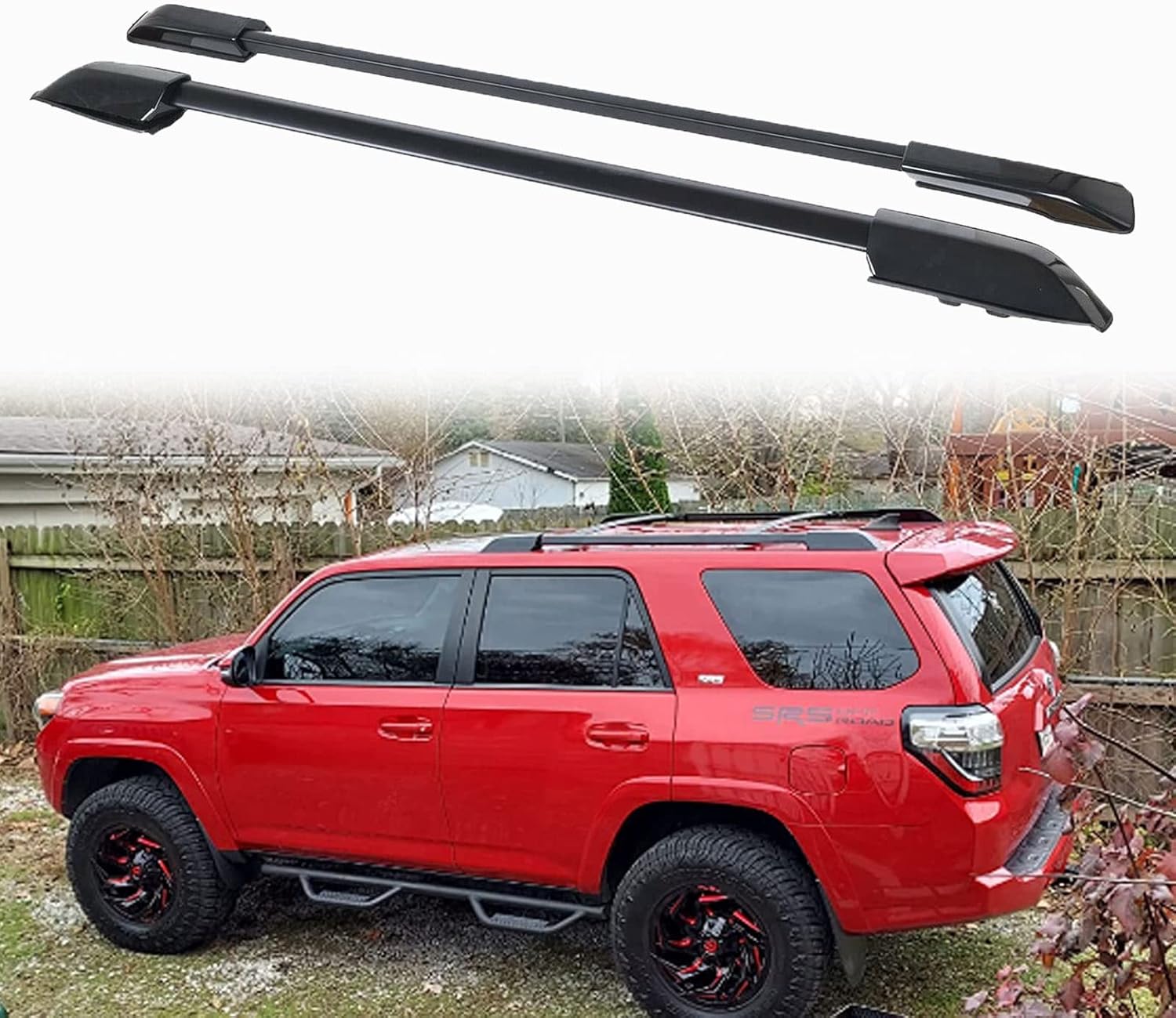 Roof Rack Side Rails for 2010-2024 Toyota 4Runner Roof Rails Black