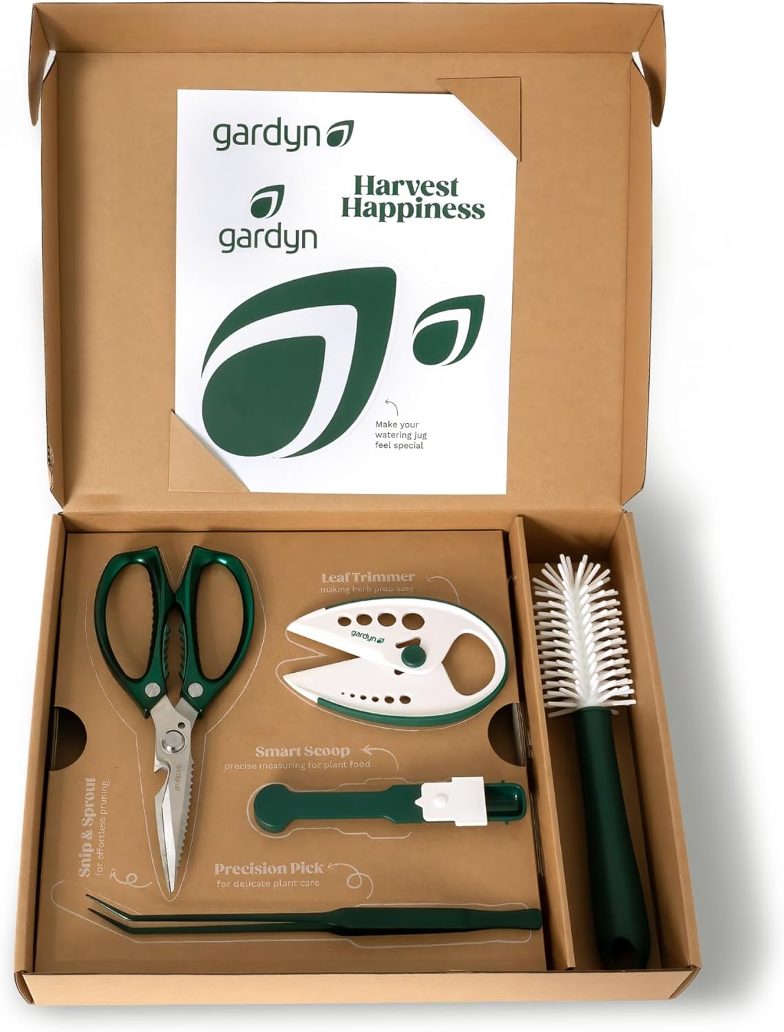 Gardyn Harvest Kit – Hydroponic & Indoor Gardening Plant Care Tools for Growing, Trimming, and Harvesting – Scissors, Herb Cutter, Tweezers, Cleaning Brush, Measuring Spoon & Accessories