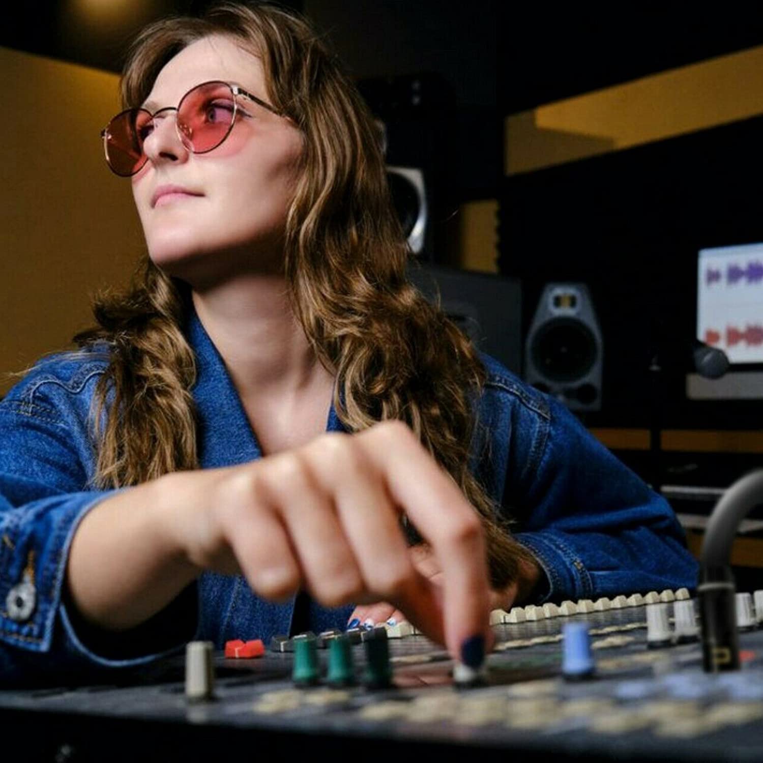 COLUBER CABLE Right Angle XLR Female to RCA Female - 200 Feet - Blue - Pro 3-Pin Microphone Connector for Powered Speakers, Audio Interface or Mixer for Live Performance & Recording