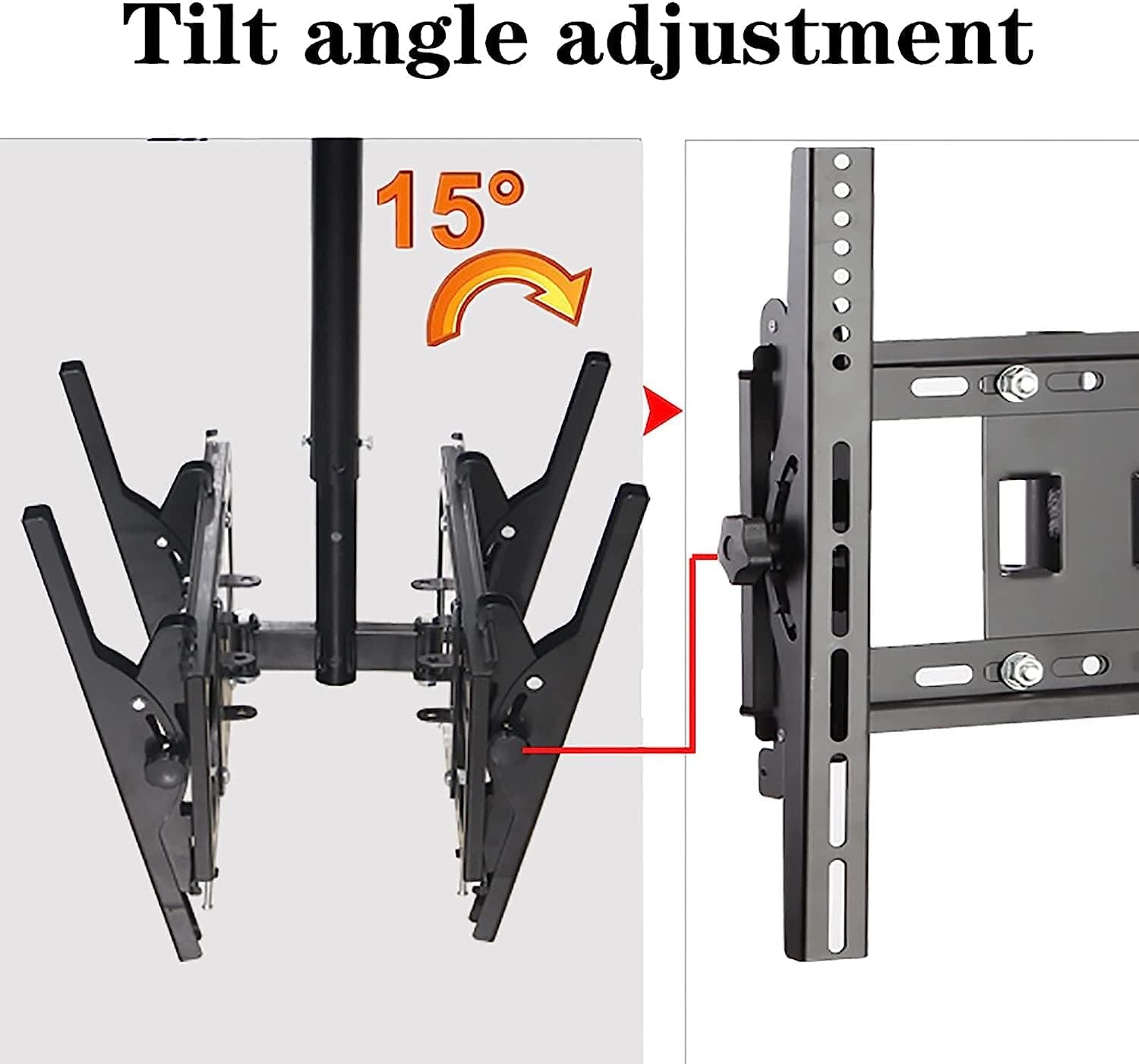 Universal TV Stand Multifunction TV Wall Mount Dual Screen Universal Ceiling TV Mount, 360° Swivel and Tilt Ceiling TV Bracket, Fits Most 32-55 Inch TVs TV Mount TV Stand
