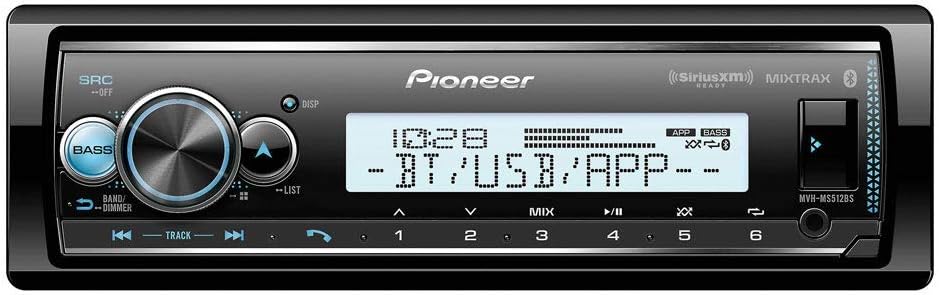 Pioneer MVH-MS512BS Marine Digital Media Receiver with Bluetooth (Certified Refurbished)