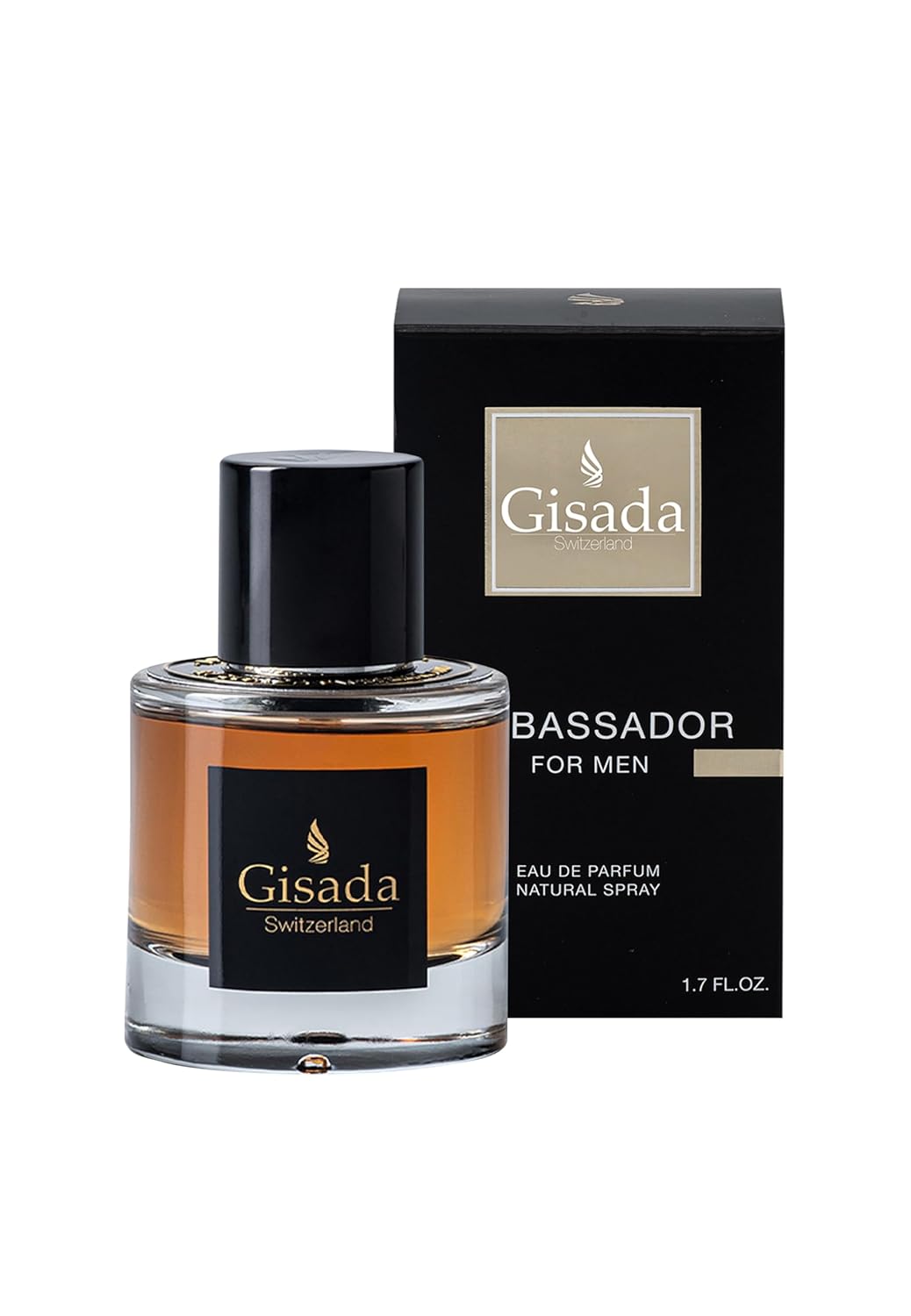 Gisada - Ambassador Men | 3.3oz (100ml) | Eau de Parfum | Men's Perfume | Spicy, Vibrant, Fresh, and Powerful Fragrance | Long-Lasting Scent with Citrus, Floral, Spicy, Warm, and Woody Notes