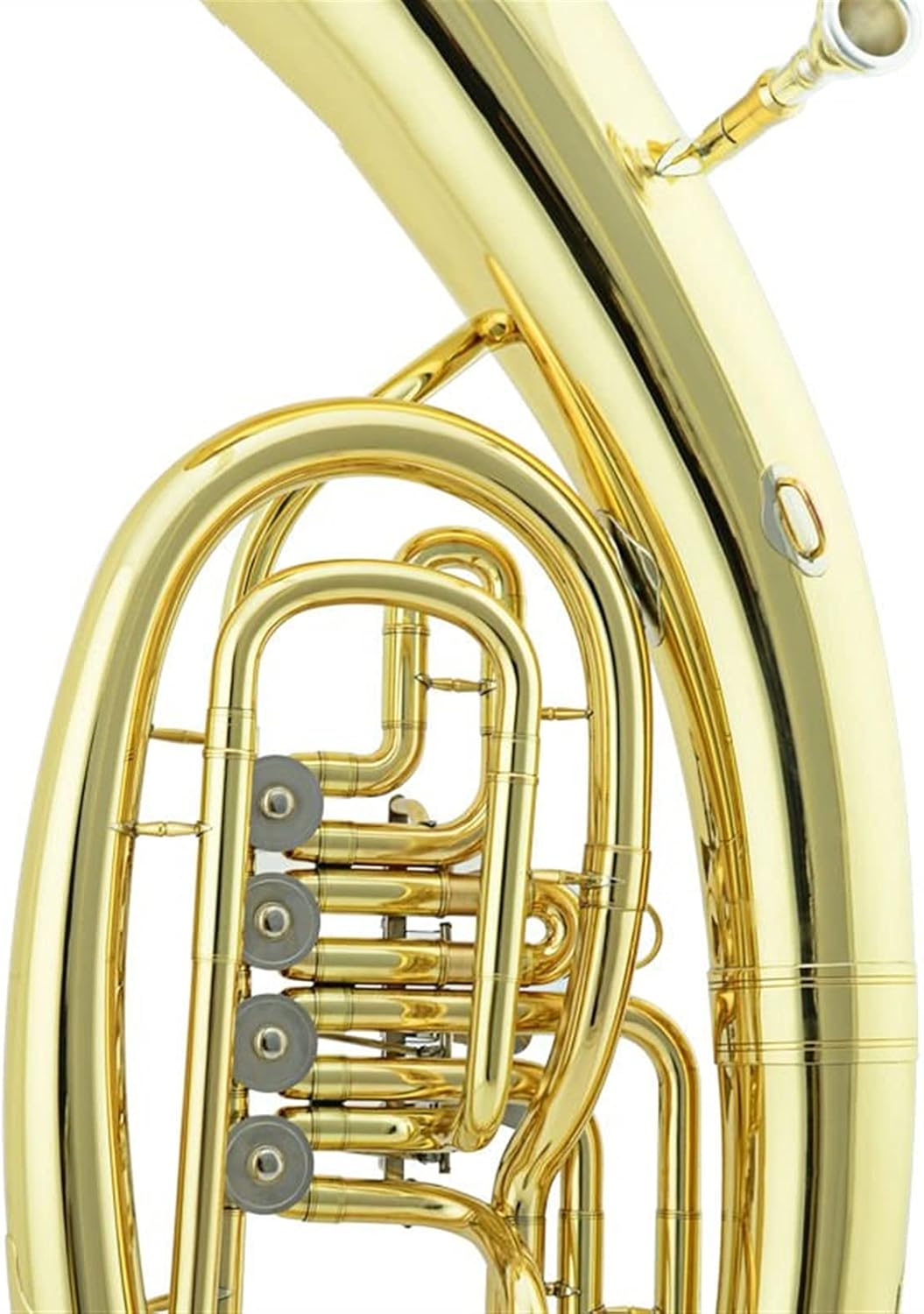 Trumpets Beginner Professional Euphonium B Flat Gold Lacquer Grading Brass Wind Instrument with Mouthpiece and case Trumpet Set