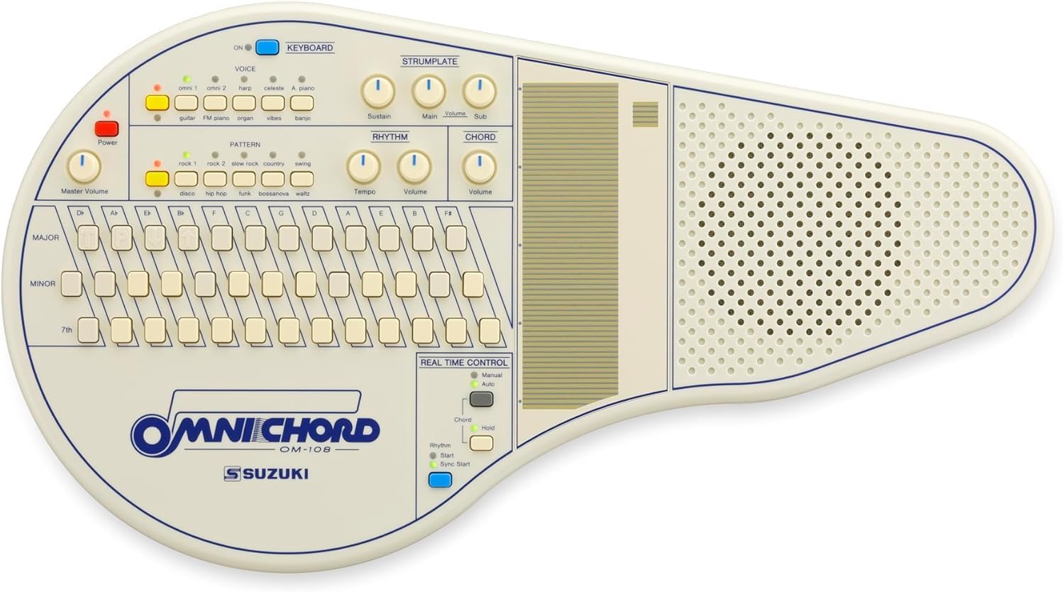 Suzuki OM-108 Omnichord with Power Supply