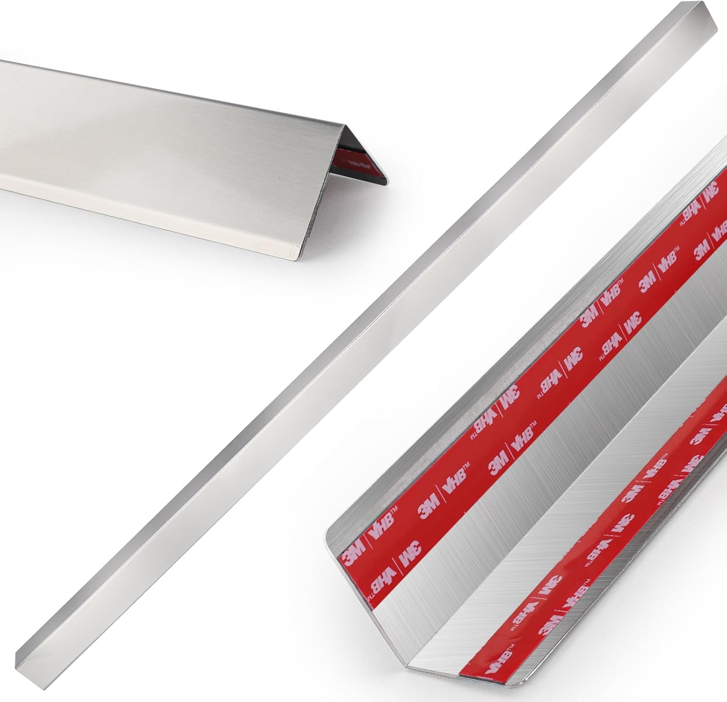 Stainless Steel Wall Corner Guards, 2 x 2 x 48 inches (10 Pcs Pack). Made of 304 Steel, These 90-Degree Angle Metal Corner Protectors are Designed for Wall Protection and Decoration