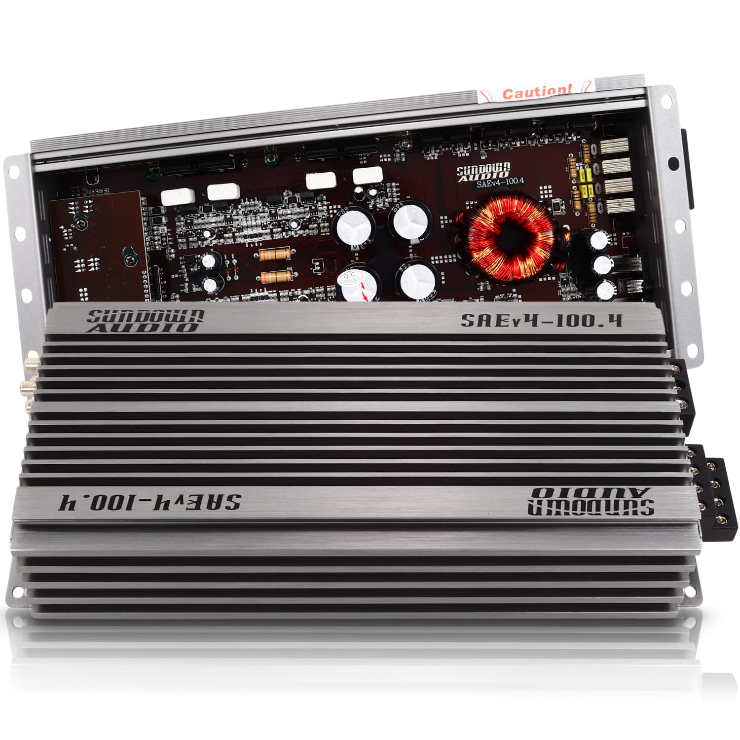 Sundown Audio SAE-100.4 Class A/B 4-Channel Amplifier - 100W x 4 @ 4Ω - High-Fidelity Car Speaker Amp with Variable Filters & Advanced Protection
