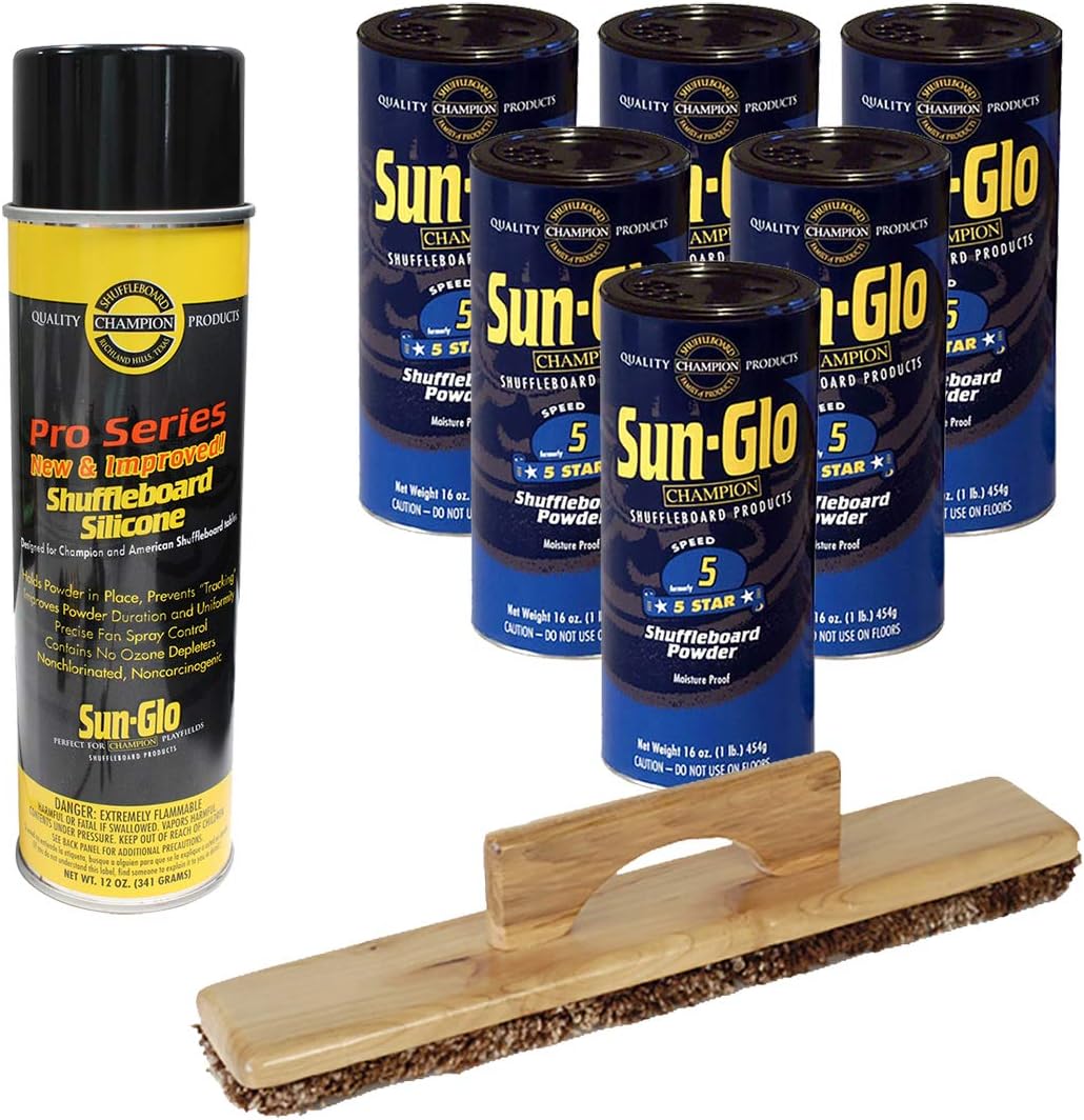 Sun-Glo 6 Cans #5 5 Star Wax, Sweep, Silicone Spray