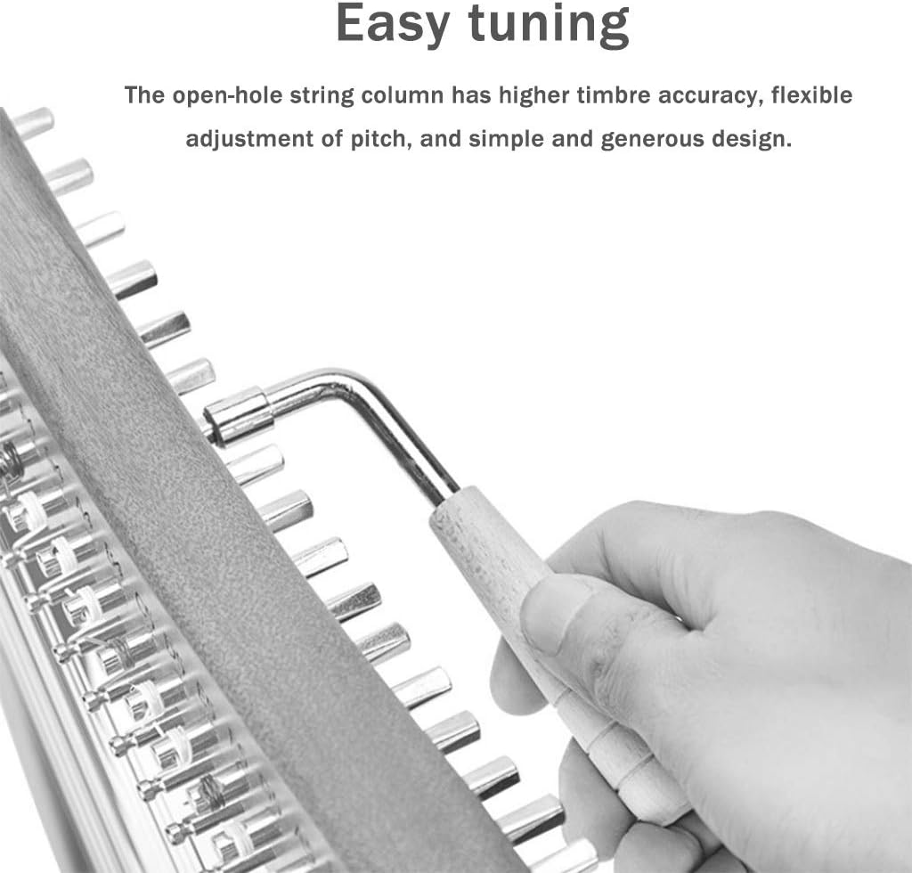 JOYGOOD Harp Autoharps Lyre Romantic and Elegant Handmade Guqin, Small Traditional Stringed Instruments, Classic Harp with Show Package, Tuner (Color : Pink, Size : 15 String)