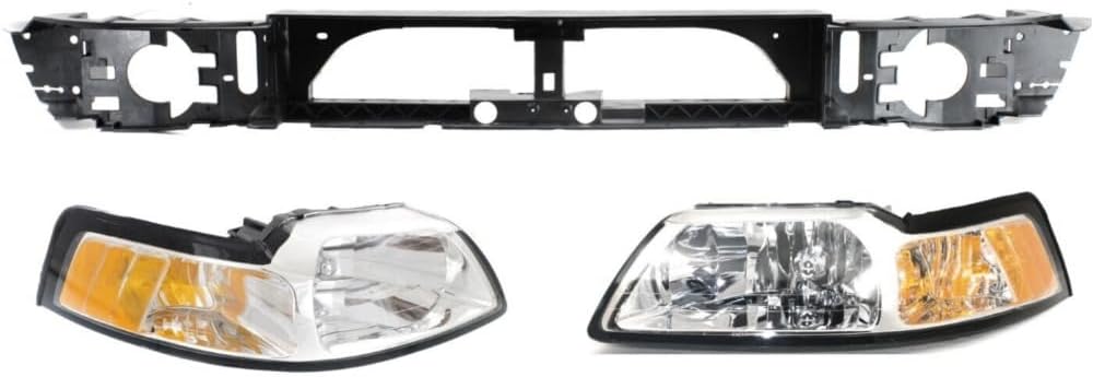 Kit Auto Body Repair for Ford for Mustang 1999-2000 with Bulb(S)-Assembly Left and Right -Lighting Technology Headlight-Part Name FO2502160 16573690