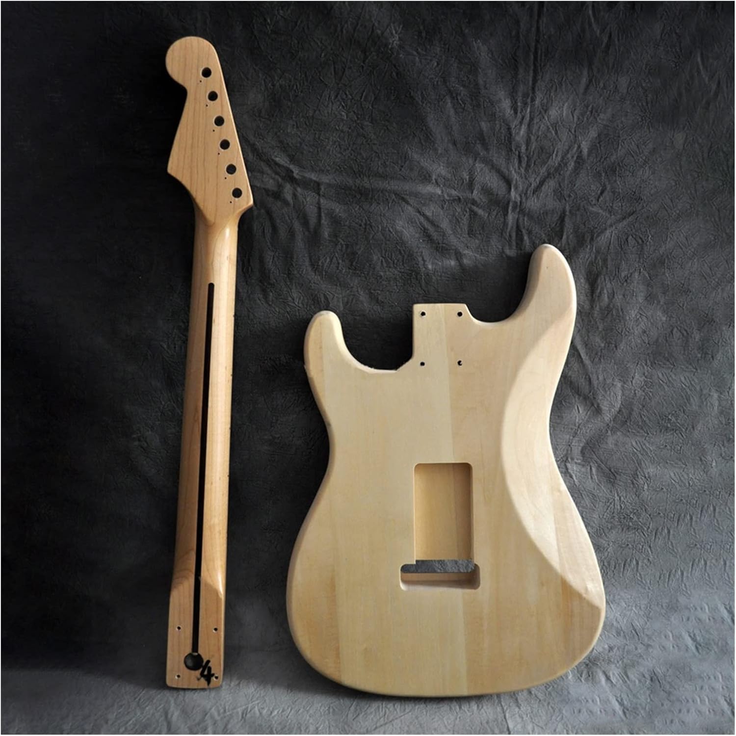 DIY Electric Guitar Kit DIY Electric Guitar Kit Basswood Body Maple Neck Fingerboard 21 Fret for Guitar Lovers