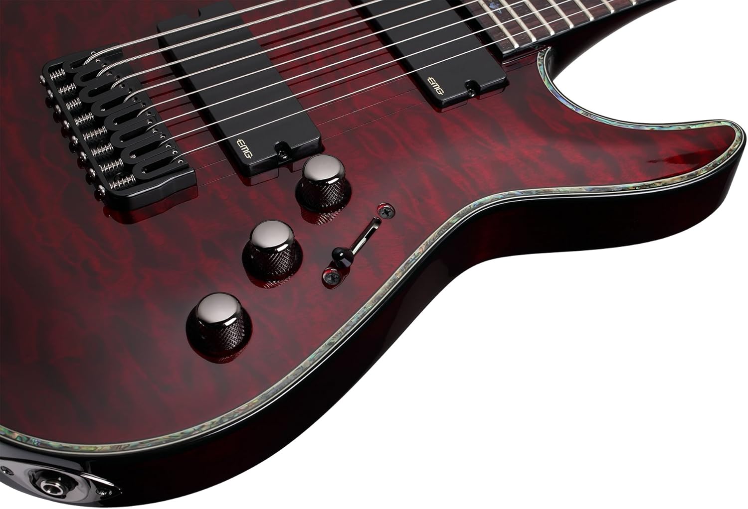 Schecter Hellraiser C-8 Electric Guitar (Black Cherry)