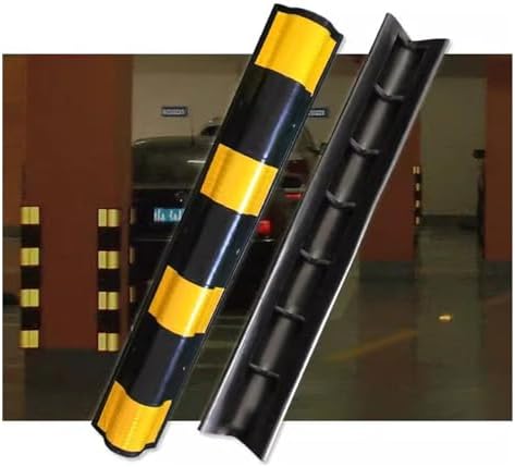 Car Parking Protector Wall Corner Guard Parking Garages, Self-Adhesive Anti-Scratch Bumper Pad, Rubber Wall Edge Reflective Strip, Safety Warning Edge Warning Corner for Garage (Color : 39x3.93