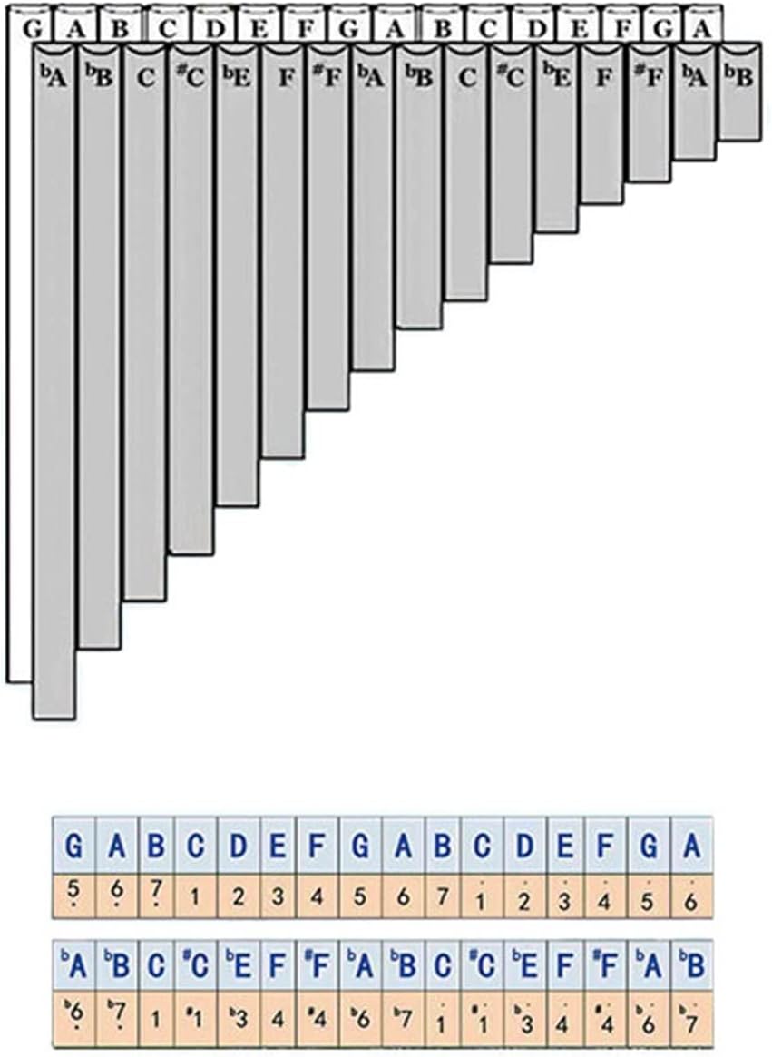 PanPipes Woodwind Instrument Twelve Well-Tempered Double-pan Flute