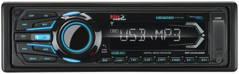Boss Marine Mechless Single Din Receiver Bluetooth Usb/Sd Remote Black