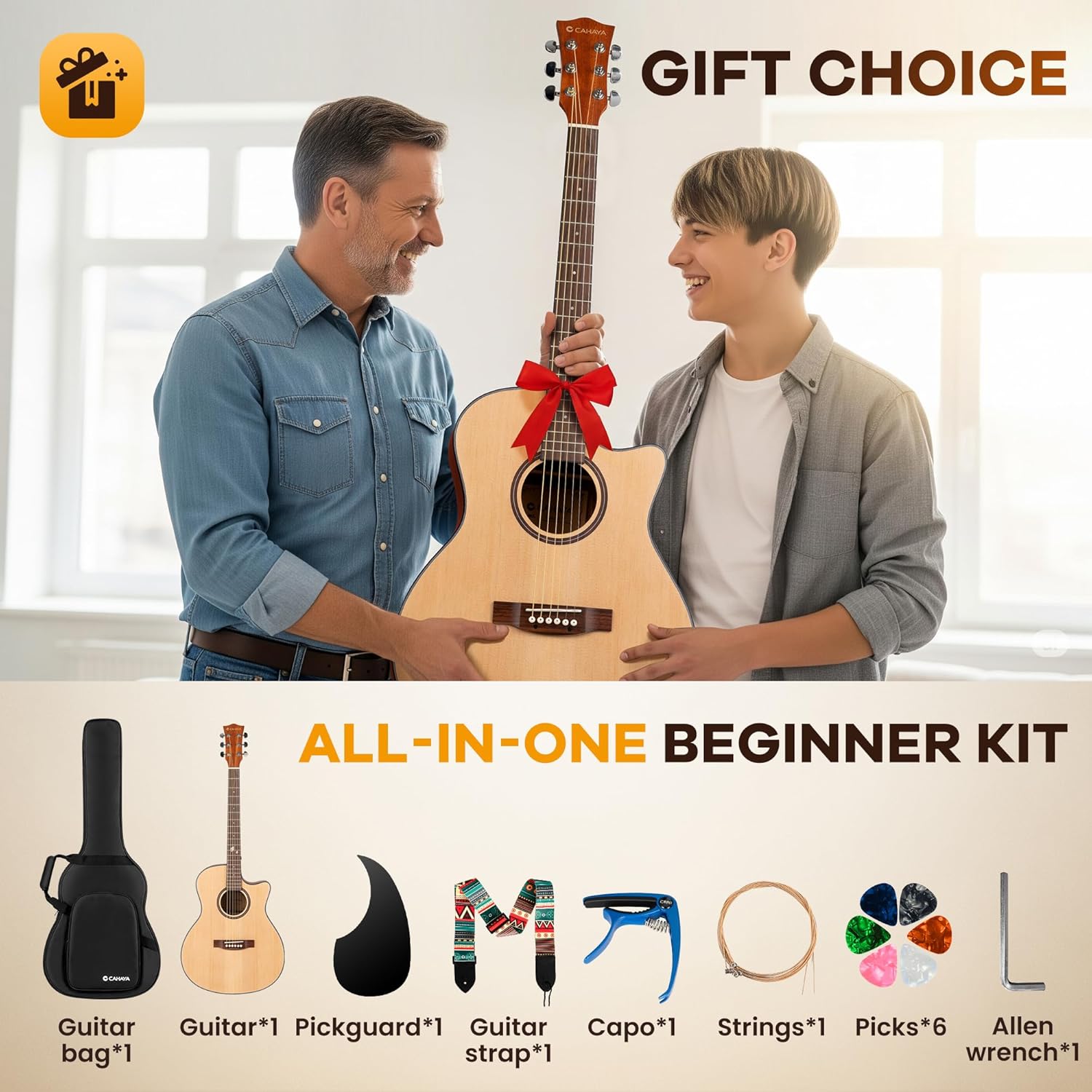 CAHAYA Acoustic Guitar Beginner Set - 41